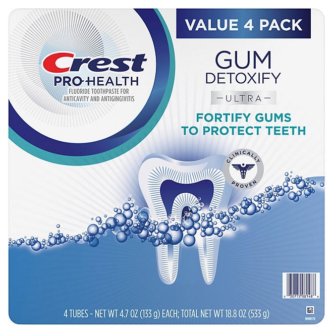 Crest Gum Detoxify Ultra Toothpaste, 4.7 oz., 4 pk. - Image 3