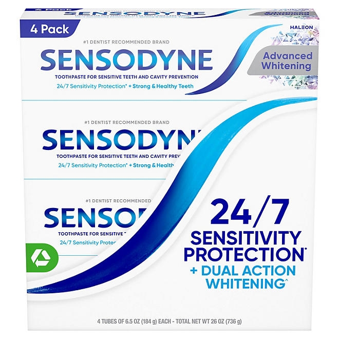 Sensodyne Advanced Whitening Toothpaste, 6.5 oz., 4 pk. - Image 11