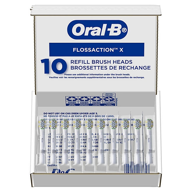 Oral-B FlossAction Electric Toothbrush Replacement Brush Heads, 10 ct. - Image 9