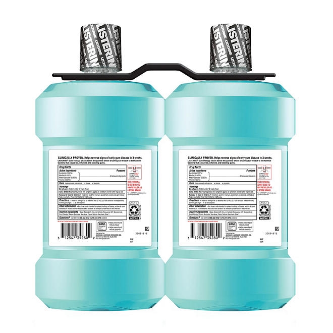 Listerine Gum Therapy Anti-Gingivitis Glacier Mint Mouthwash, 50.72 fl. oz., 2 pk. - Image 3