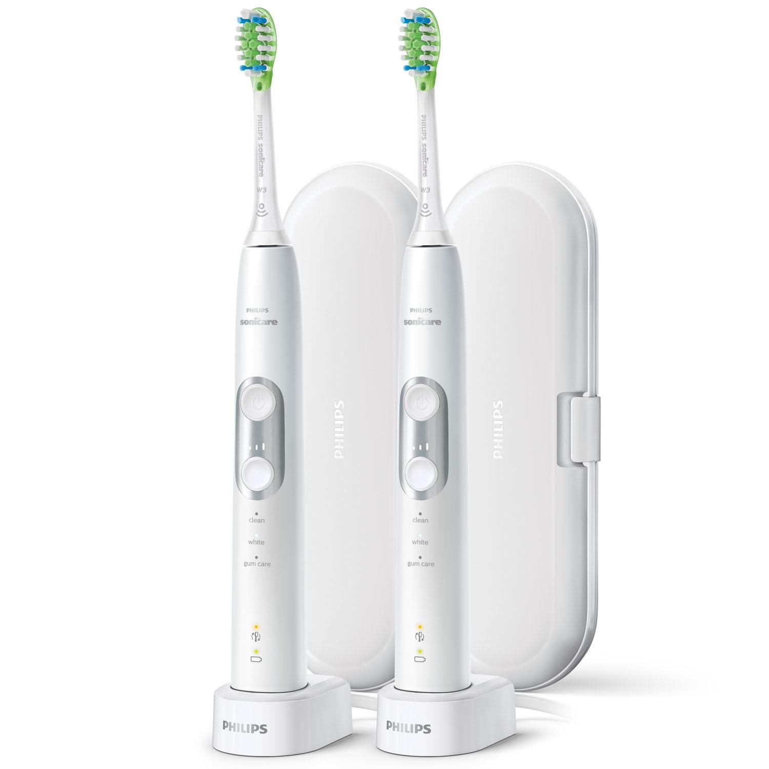 Philips Sonicare 6100 ProtectiveClean Power Toothbrush, 2 pk. - Choose Your Color - Image 2