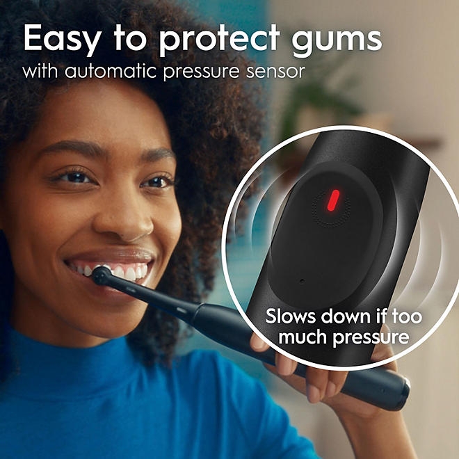 Oral-B iO Series 2 Electric Toothbrush, Pure White & Night Black, 2pk., 3 Brush Heads - Image 6