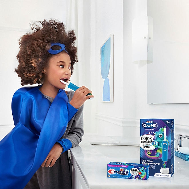 Crest Kid's Advanced Color Changing Toothpaste, Strawberry, 4.2 oz., 4 pk. - Image 6