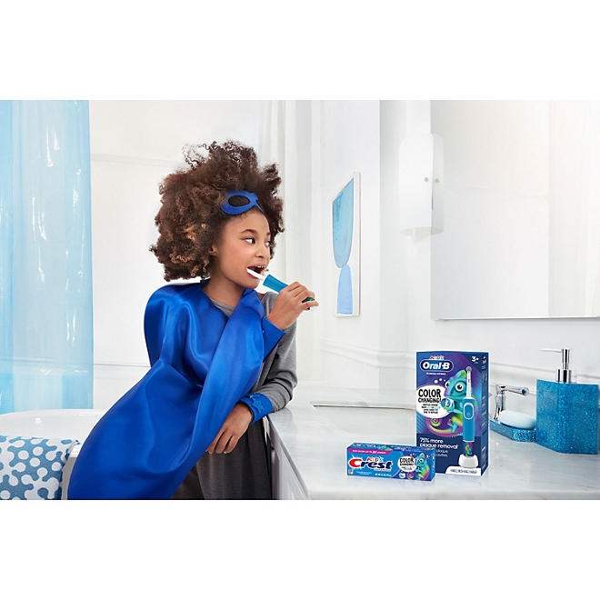 Crest Kid's Advanced Color Changing Toothpaste, Bubblegum, 4.2 oz., 4 pk. - Image 7