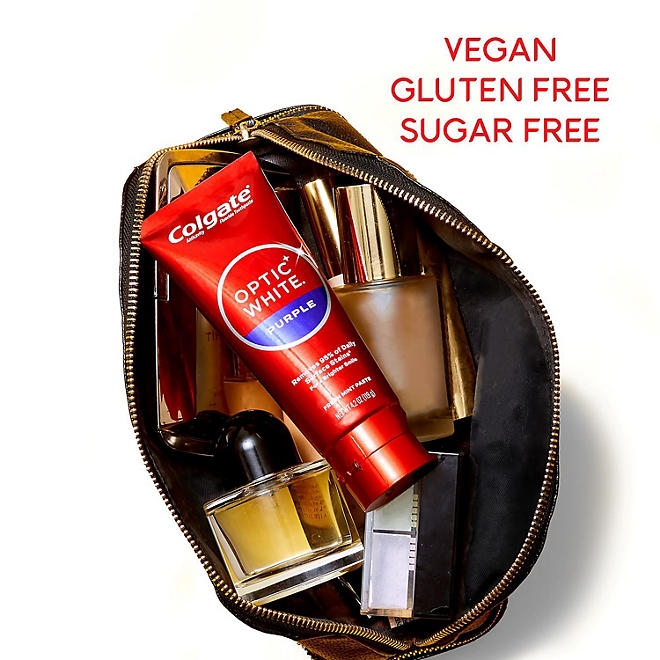 Colgate Optic White Purple Whitening Toothpaste, 4.2 oz., 4 pk. - Image 11