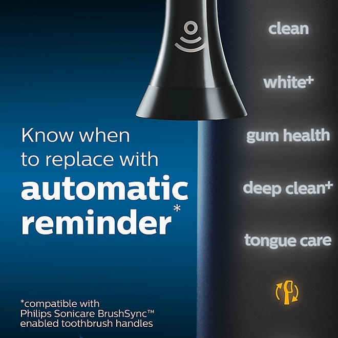 Philips Sonicare Premium Whitening Replacement Brush Heads, Black, 8 ct. - Image 7