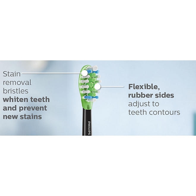 Philips Sonicare Premium Whitening Replacement Brush Heads, Black, 8 ct. - Image 10