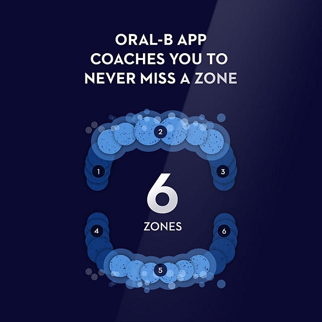 Oral-B iO Series 7 Electric Toothbrush, Black Onyx & Aquamarine, 2 pk., 4 Brush Heads. - Image 4