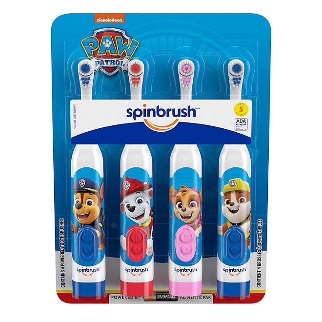 Spinbrush Kid's Paw Patrol Battery Toothbrush, 4 pk. - Image 2