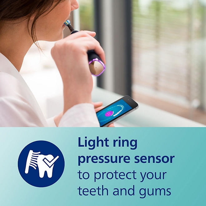 Philips Sonicare DiamondClean Power Toothbrush, Black and Rose Gold, 2 pk. - Image 8