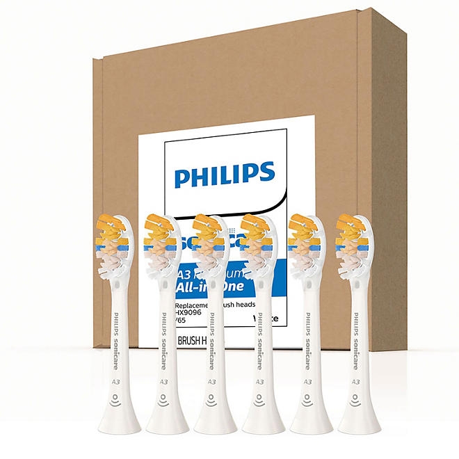Philips Sonicare Premium All-in-One Replacement Toothbrush Heads, White, 6 ct. - Image 2