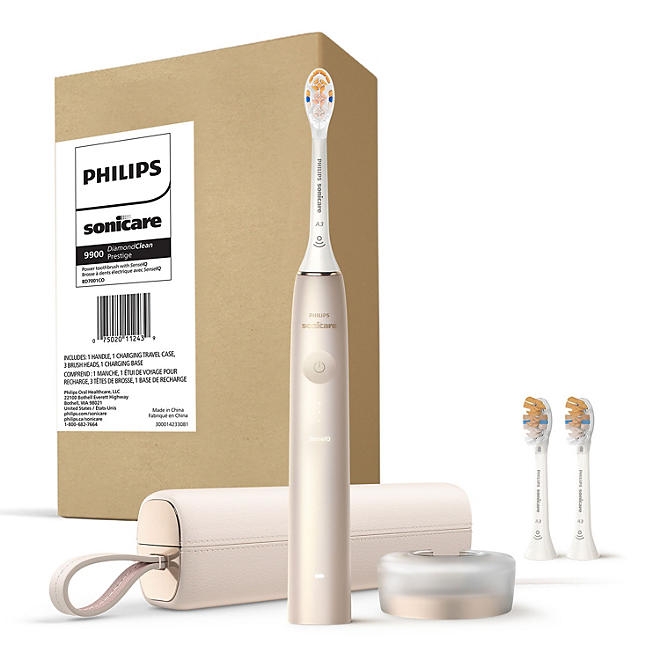 Philips Sonicare Prestige 9900 Power Toothbrush, Champagne, with Replacement Brush Heads - Image 3