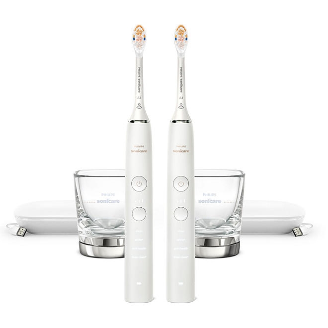 Philips Sonicare DiamondClean Power Toothbrush, White Handles, 2 pk. - Image 2