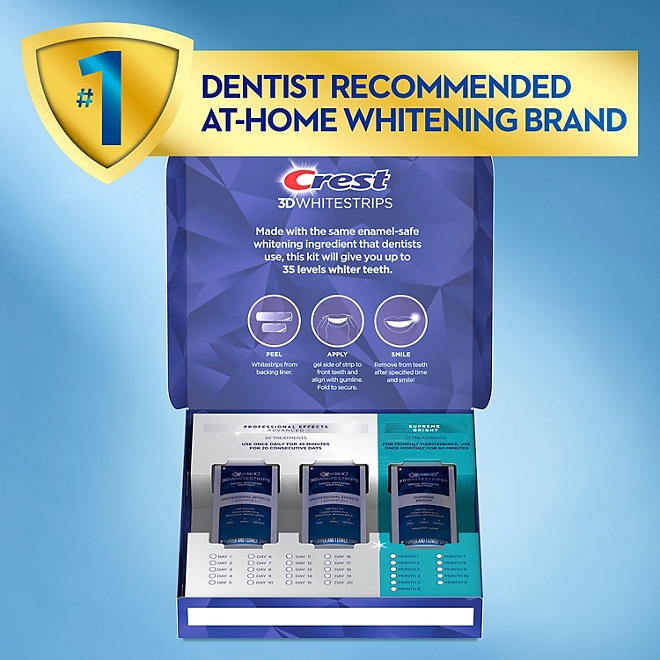 Crest 3D Whitestrips Professional Effects & Supreme Bright Whitening Kit - Image 3