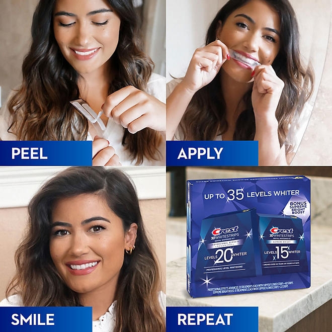Crest 3D Whitestrips Professional Effects & Supreme Bright Whitening Kit - Image 4