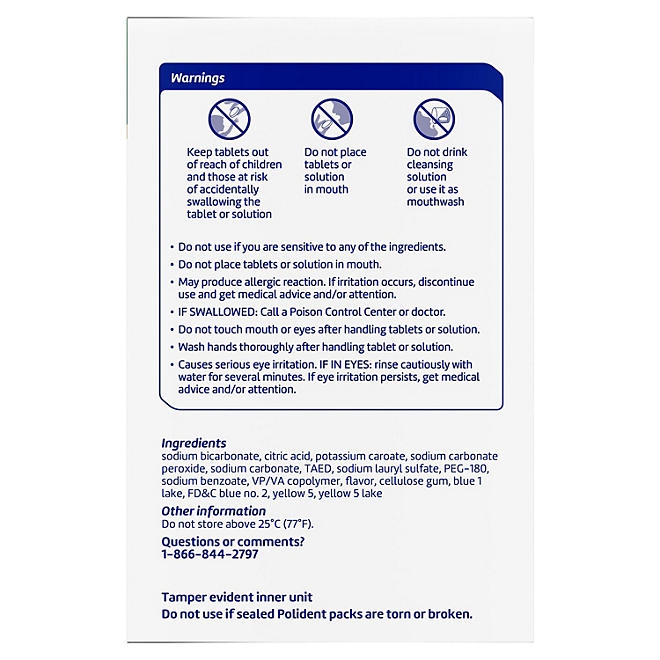 Polident Rapid Clean Dental Cleanser Tablets, 102 ct., 2 pk. - Image 3