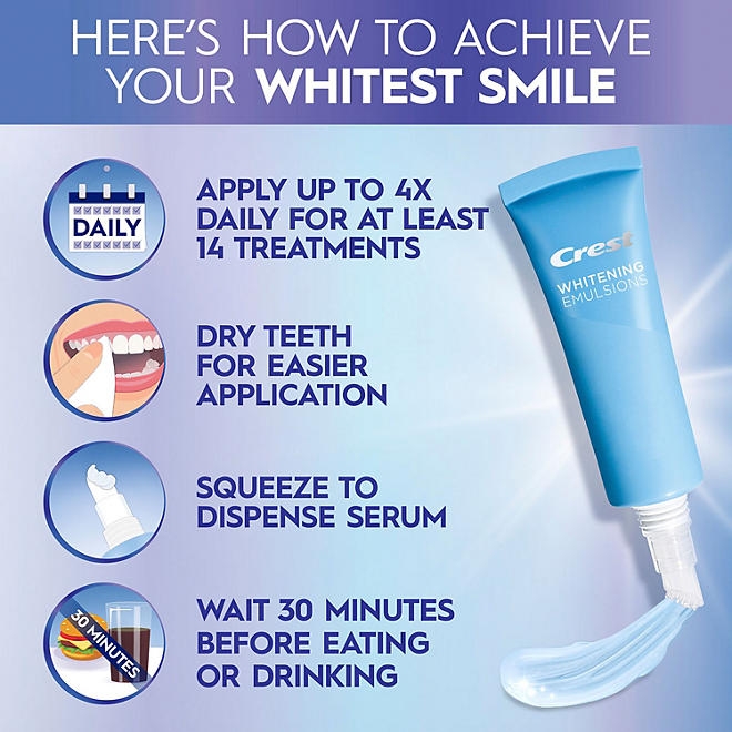 Crest 3DWhite Daily Whitening Serum, Advanced Enamel White + LED Light Treatment - Image 5