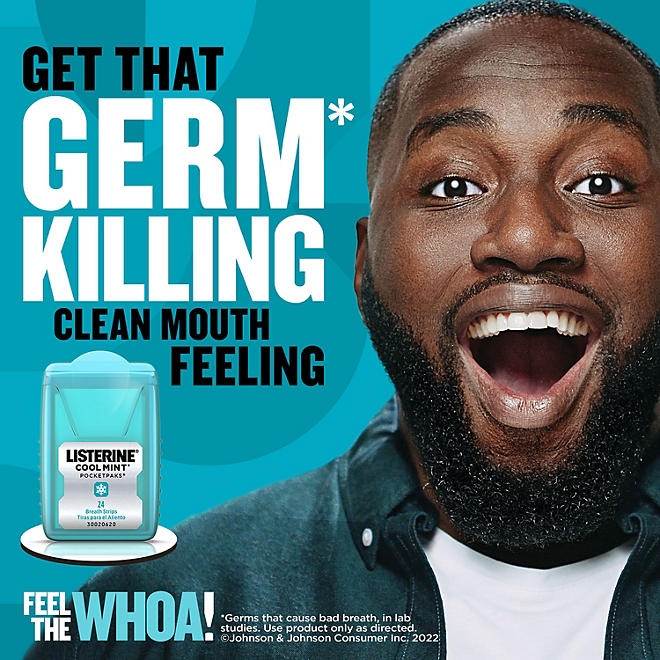 Listerine Cool Mint PocketPaks, 72-Strip Pack, 6 pk. - Image 6