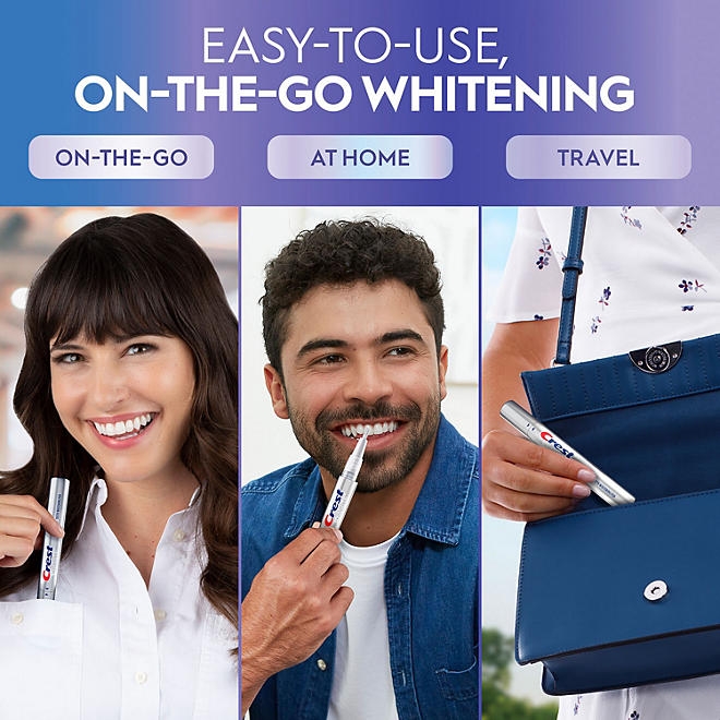 Crest 3DWhite Enamel Safe Teeth Whitening Pens, 0.13 fl. oz., 3 pk. - Image 6