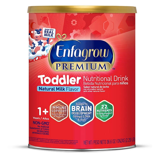 Enfagrow Premium Toddler Nutritional Drink, Milk-Flavored, 36.6 oz. - Image 2