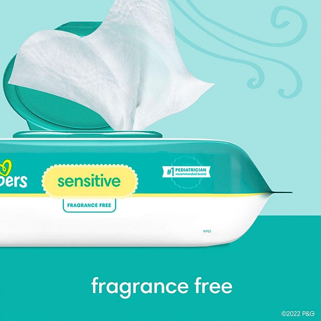 Pampers Sensitive Baby Wipes, Fragrance Free, 16 pks., 896 wipes - Image 3
