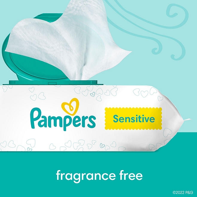Pampers Sensitive Baby Wipes, Fragrance Free, 16 pks., 896 wipes - Image 4
