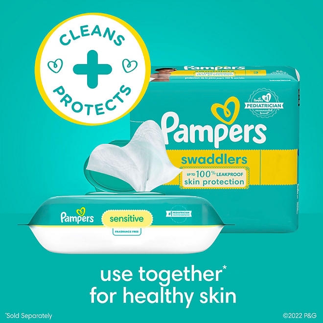 Pampers Sensitive Baby Wipes, Fragrance Free, 16 pks., 896 wipes - Image 10