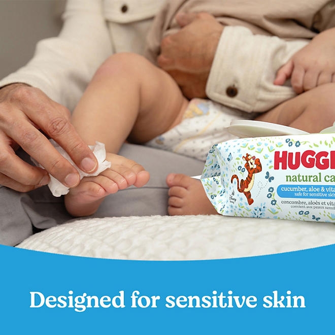 Huggies Natural Care Baby Wipes, Cucumber and Green Tea, 17 pk., 1088 Wipes - Image 8