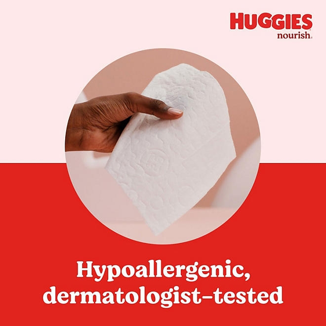 Huggies Nourish Baby Wipes, Cocoa & Shea Butter, 10 pk., 640 Wipes - Image 7