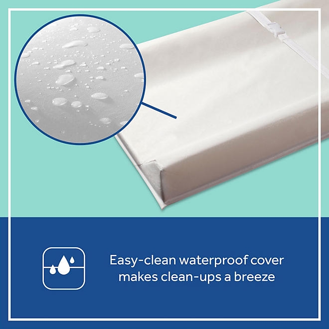 Sealy Soybean Comfort 3-Sided Contoured Diaper Changing Pad, White - Image 4