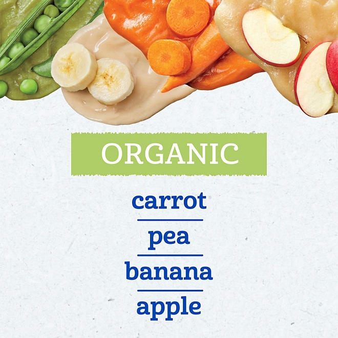 Gerber 1st Foods Organic Baby Food, Fruit & Veggie Value Pack, 4 oz., 20 ct. - Image 5