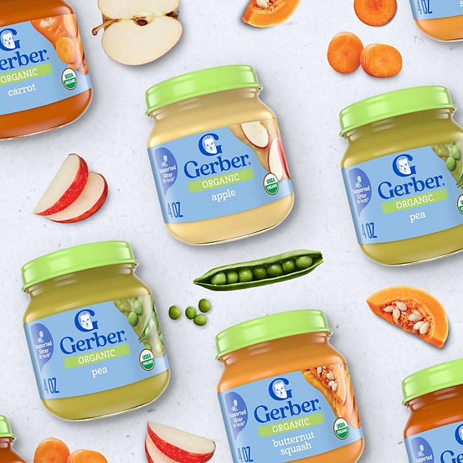 Gerber 1st Foods Organic Baby Food, Fruit & Veggie Value Pack, 4 oz., 20 ct. - Image 9
