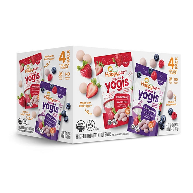 HappyBABY Organics Yogis Melts Variety Pack, 1 oz., 4ct. - Image 9