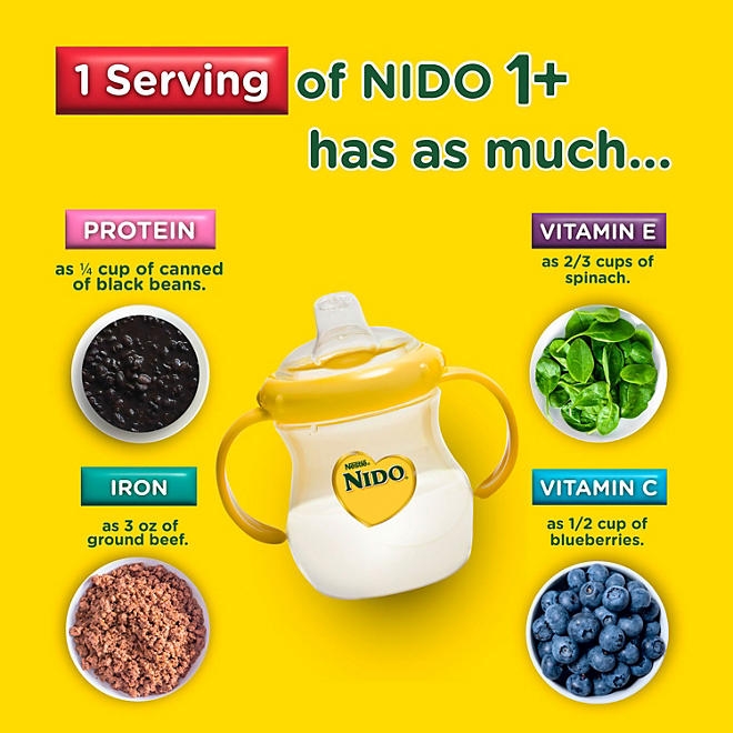 Nestle NIDO 1+ Toddler Milk Beverage, 4.85 lb. - Image 6