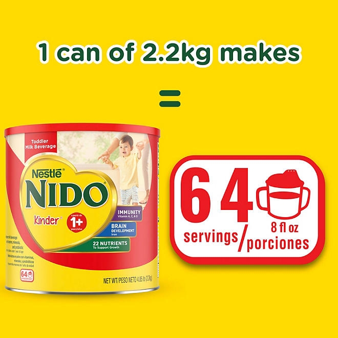 Nestle NIDO 1+ Toddler Milk Beverage, 4.85 lb. - Image 8