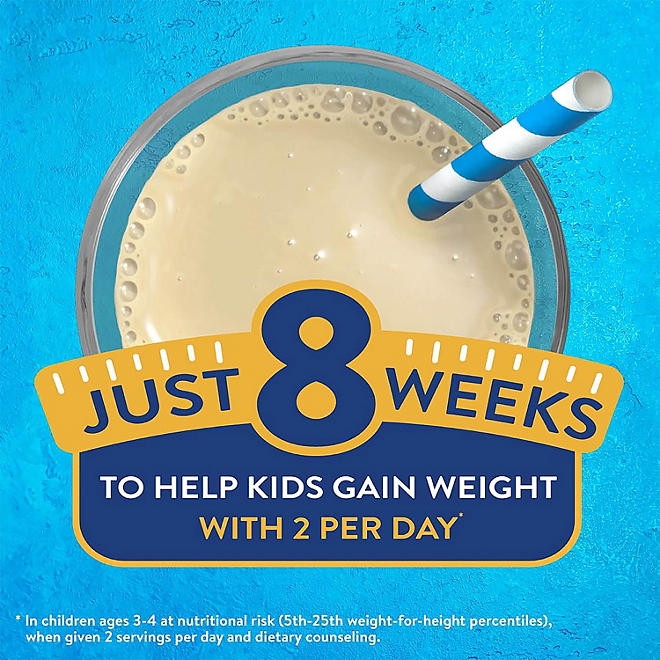 PediaSure Grow and Gain Nutritional Shake with Fiber for Kids, Vanilla, 8 fl. oz., 24 pk. - Image 9
