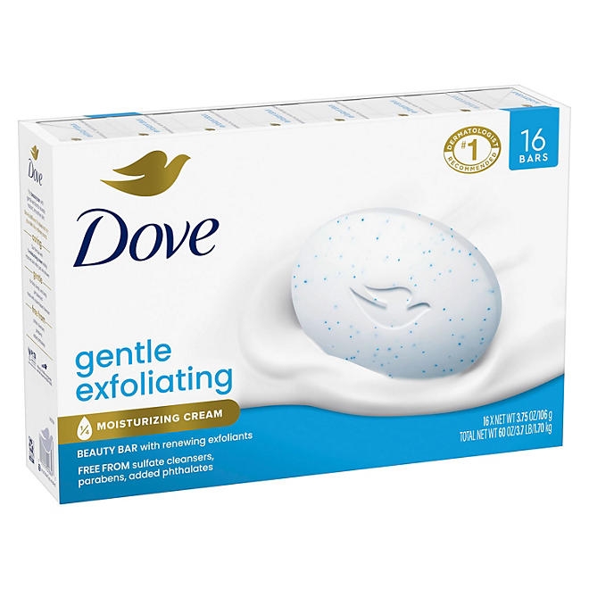 Dove Gentle Exfoliating Bar Soap, 3.75 oz., 16 ct. - Image 9