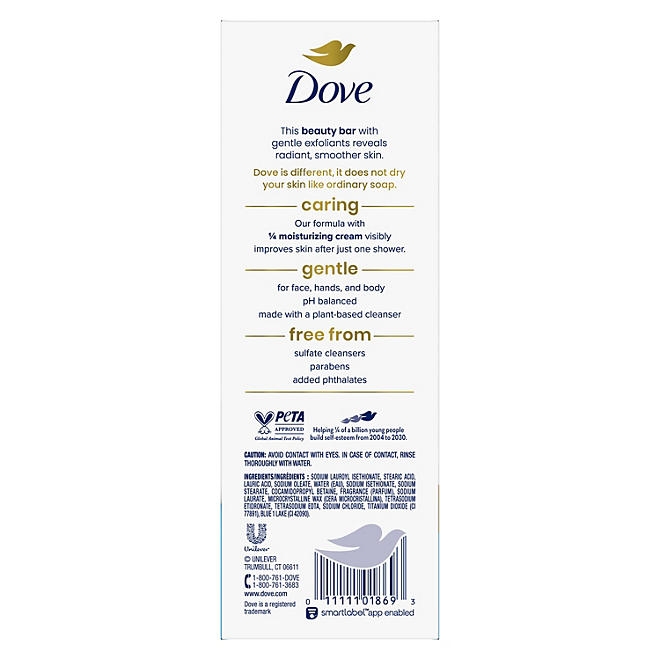 Dove Gentle Exfoliating Bar Soap, 3.75 oz., 16 ct. - Image 10
