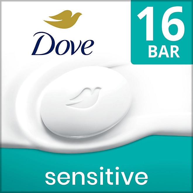 Dove Beauty Bar Soap, Sensitive Skin, 3.75 oz., 16 ct. - Image 11
