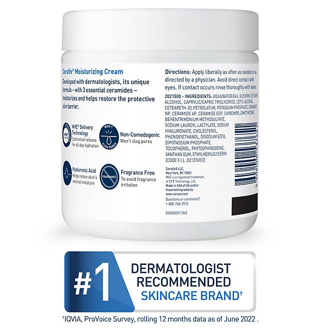 CeraVe Daily Moisturizing Cream with Pump, 19 oz. - Image 9