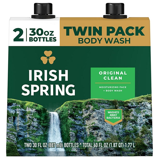 Irish Spring Body Wash for Men, Original Clean, 30 fl. oz., 2 pk. - Image 2
