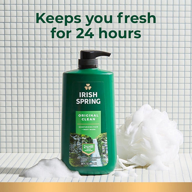 Irish Spring Body Wash for Men, Original Clean, 30 fl. oz., 2 pk. - Image 5