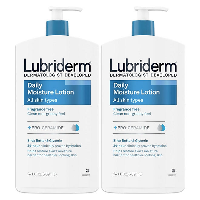 Lubriderm Daily Moisture Body Lotion, 24 fl. oz., 2 pk. - Image 2