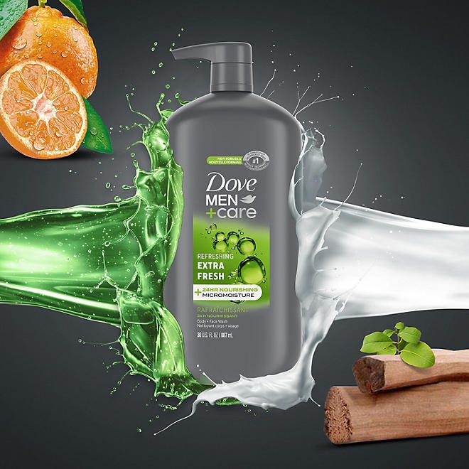 Dove Men+Care Extra Fresh Body Wash, 30 fl. oz., 2 pk. - Image 8