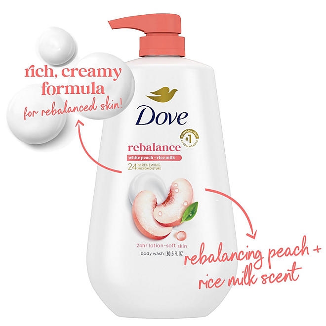 Dove Refresh & Rebalance Body Wash, 30.6 fl. oz., 2 pk. - Image 9