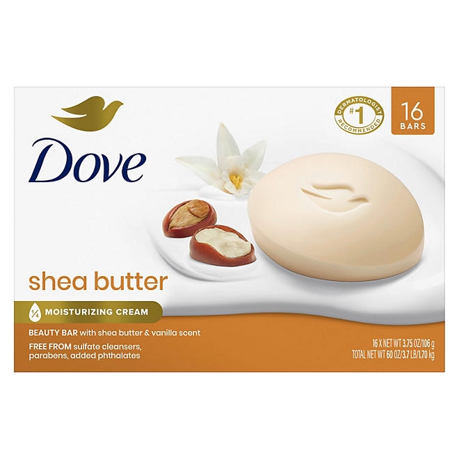Dove Bar Soap, Shea Butter & Vanilla, 3.75 oz., 16 ct. - Image 2