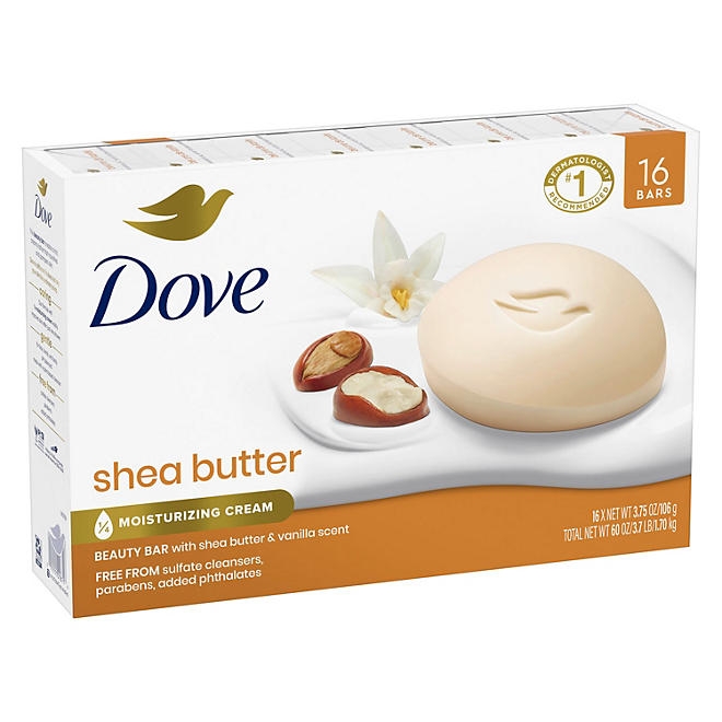 Dove Bar Soap, Shea Butter & Vanilla, 3.75 oz., 16 ct. - Image 9
