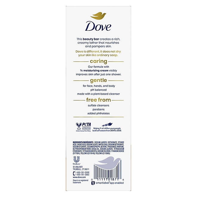 Dove Bar Soap, Shea Butter & Vanilla, 3.75 oz., 16 ct. - Image 10