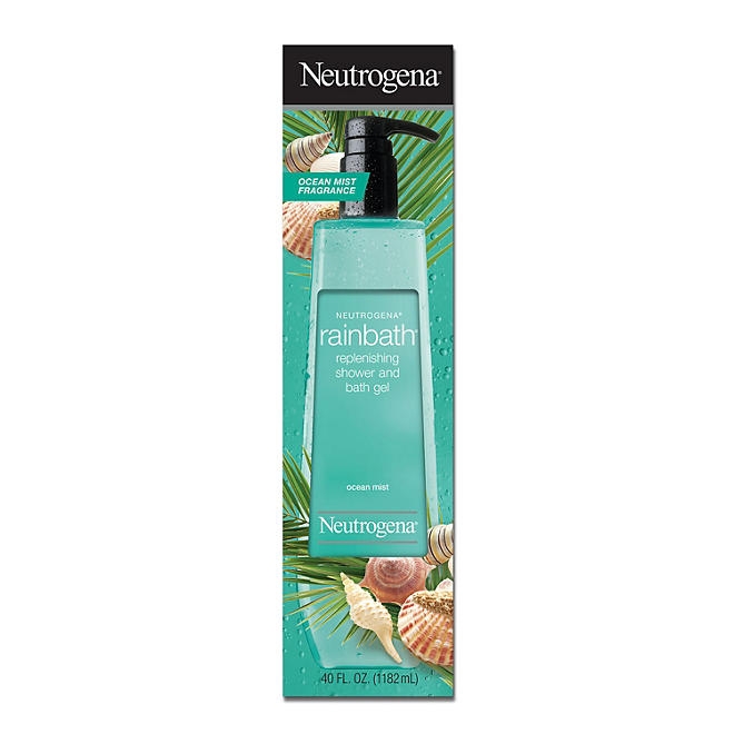 Neutrogena Rainbath Replenishing Shower Gel, Ocean Mist, 40 fl. oz. - Image 2