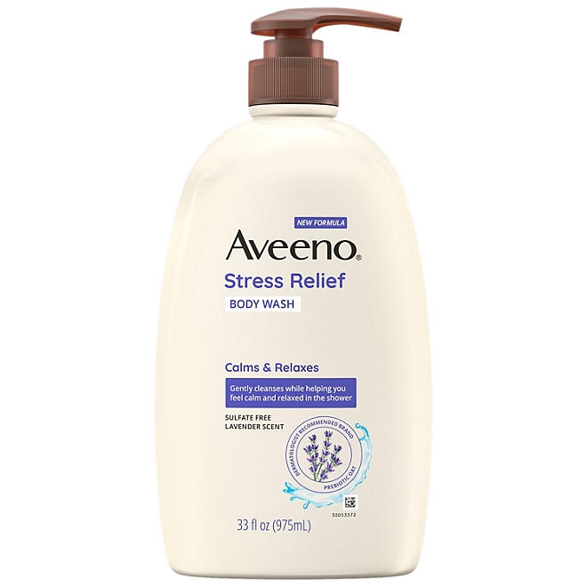 Aveeno Stress Relief Body Wash, 33 fl. oz., 2 pk. - Image 5